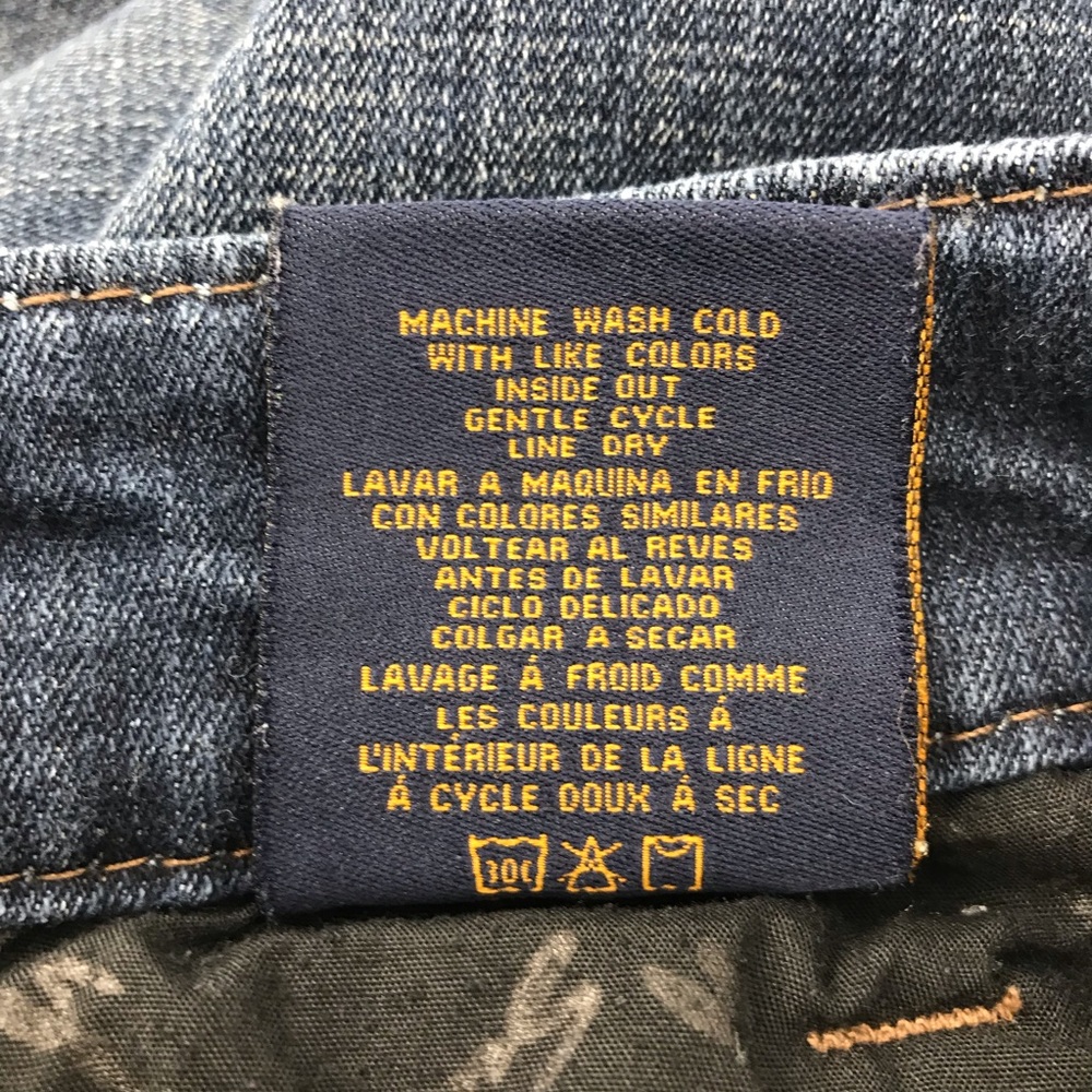 Seven7 Rocker Slim Dark Wash Mid Rise Bootcut Denim Jeans Size 8 - Picture 9 of 9